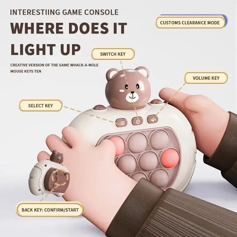 Console Pop Up Toy, Quick Push Game Machine, Light Bubble Puzzle Toy, Electronic Squeeze Poppet Sensory Push Pop Bubble Toy, Anti Pressure Whack A Mole Toy, Autism Sensory Toys for Boys Girls, Rapid Push Puzzle Game Console Pop Up Toy, Quick Push Game Machine, Light Bubble Puzzle Toy, Electronic Squeeze Poppet Sensory Push Pop Bubble Toy, Anti Pressure Whack A Mole Toy, Autism Sensory Toys for Boys Girls, Rapid Push Puzzle Game